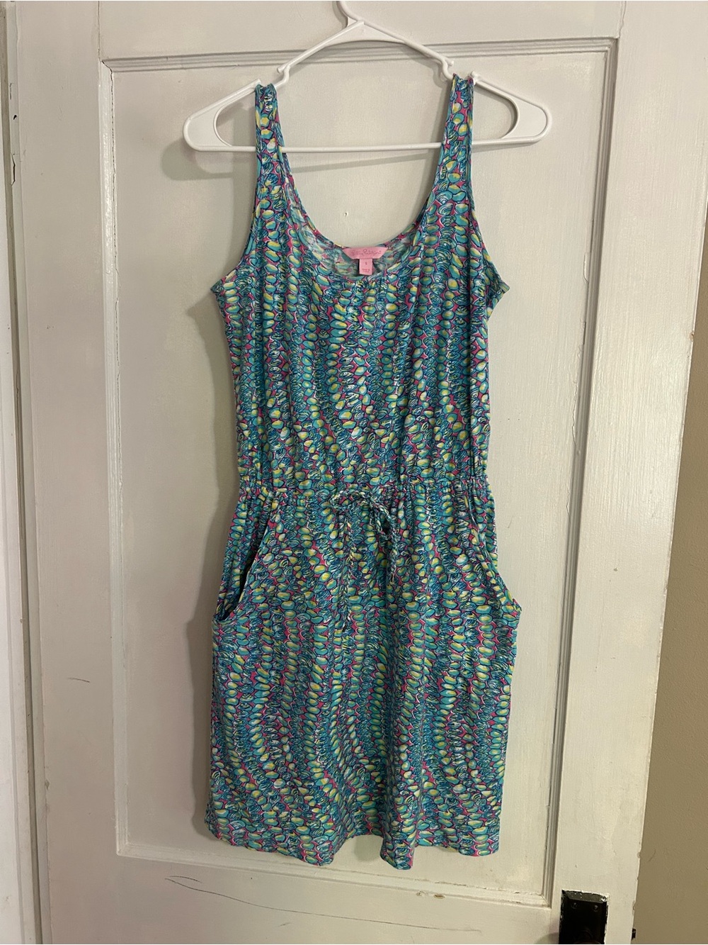 Lilly Pulitzer Turquoise Multicolor Tank Dress